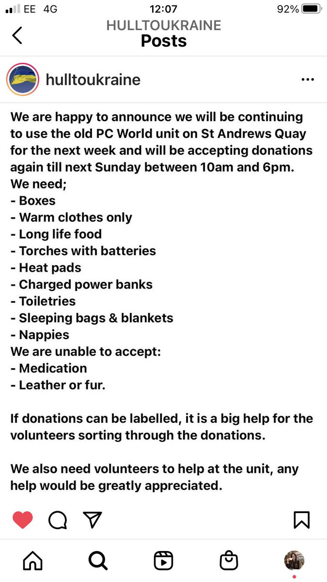 FrancesLedbury's tweet photo. Dropped off 3 car-fulls of food, warm clothes &amp; toiletries from @wslegal to the project Ukraine to Hull (@HumberRescue), doing a sterling job collecting at St Andrews quay. Thanks to @Wilberforce_Bar for the additional donations. Hull to Ukraine 🇺🇦are collecting the items listed: https://t.co/PqsiaHtt3n