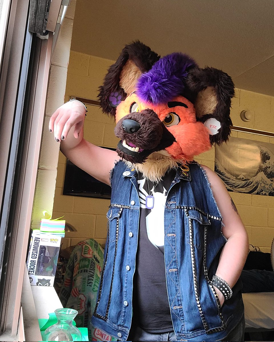 Vaalrein_Hyena's tweet photo. It's a beautiful day outside. Want to go for a walk with with a yeen?
#fursuit #furries #furryfandom https://t.co/gez8n5R2Kx