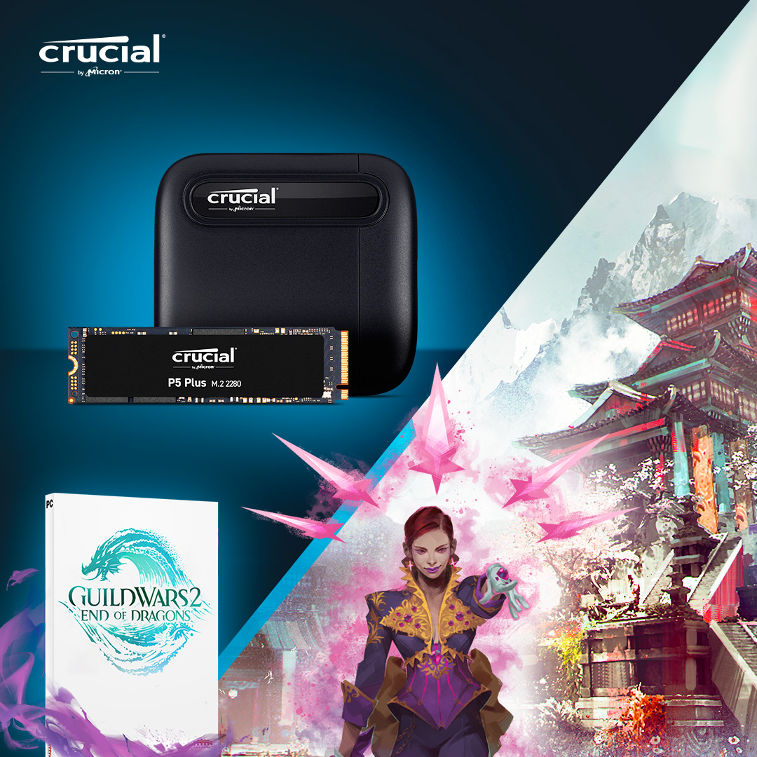 Want to score a new SSD and a copy of <a href="/GuildWars2/">Guild Wars 2</a>: End of Dragons? All you need to do is like and retweet this post for a chance to win! 

#crucialmemory #gw2eod #guildwars2