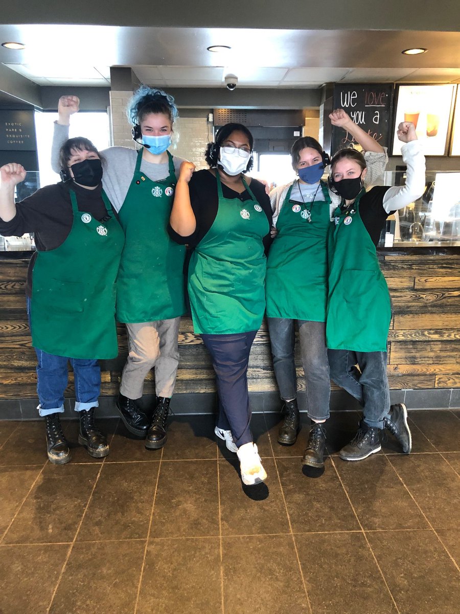 CMRJB's tweet photo. LOOK OUT! Starbucks workers at the Grand River &amp; Stoddard store in East Lansing are joining the @SBWorkersUnited movement! Let's welcome them to our union. #WhyWeOrganize https://t.co/XOyWReFS1Q