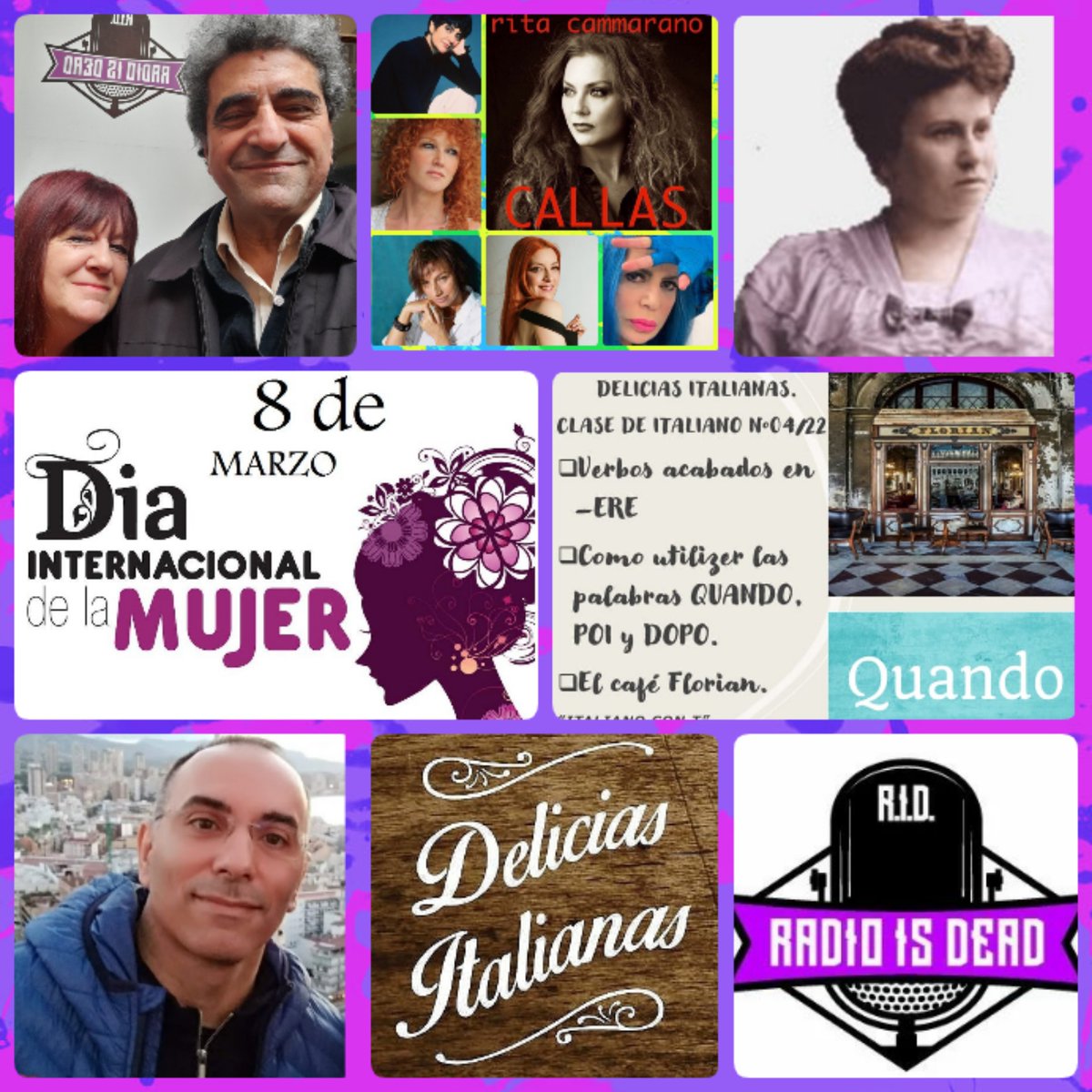 DeliziasItalia's tweet photo. 🎧Martes 8/3 17,30🇦🇷 21,30🇮🇹 en Delicias Italianas @ridradio homenaje #DiaInternacionalDeLaMujer con  #MiaMartini @FiorellaMannoia @GiannaNannini @noemiofficial @LoredanaBerte @RitaCammaranoRC  #Entrevista con @luiscmadrid #MisCancionesItalianas Con @MEstelaFarini y Giusse Parisi https://t.co/cdDRIYg4mY
