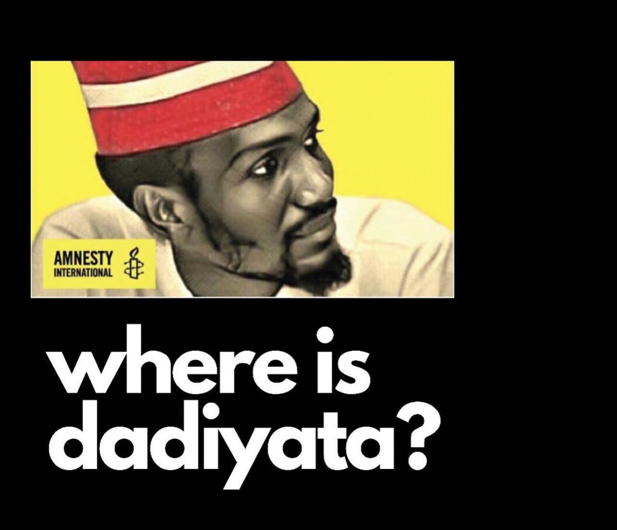 AmnestyNigeria's tweet photo. Where Is Dadiyata?
Where Is Dadiyata? 
Where Is Dadiyata? https://t.co/oHjSP8hlLX