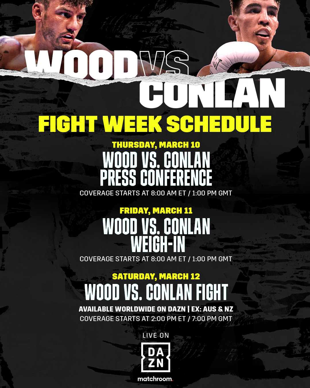 Dazn Boxing Mark Your Calendars This Week S Event Schedule For Woodconlan T Co 7gzb8zbxnv Twitter