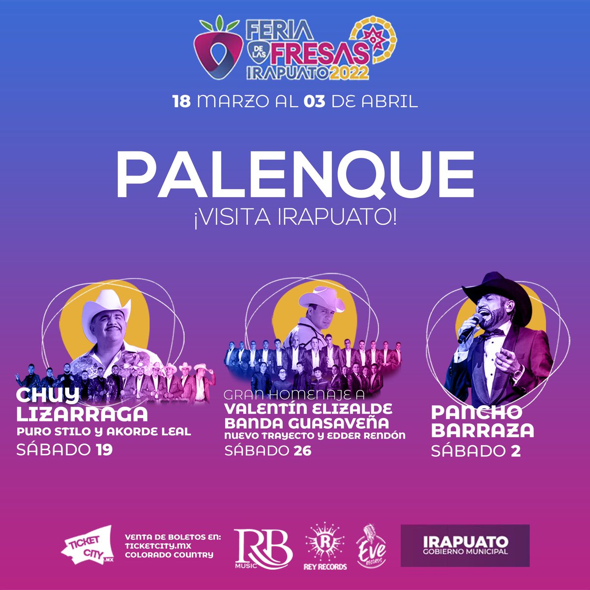 PICOSA919FM's tweet photo. ¡¡Ya tenemos nuevas fechas para el Palenque de la Feria de las Fresas 2022!! 🍓🎡  y ponte muy al pendiente de La Picosa 91.9 porque vamos a tener ¡muchas sorpresas para ti! 😎📻🎶

#picosa #irapuato #feriadelasfresas2022 https://t.co/e0CG3jAwJz