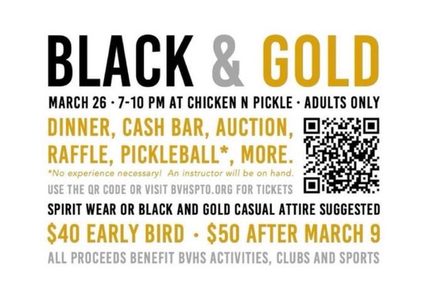 Come out and support BVHS!