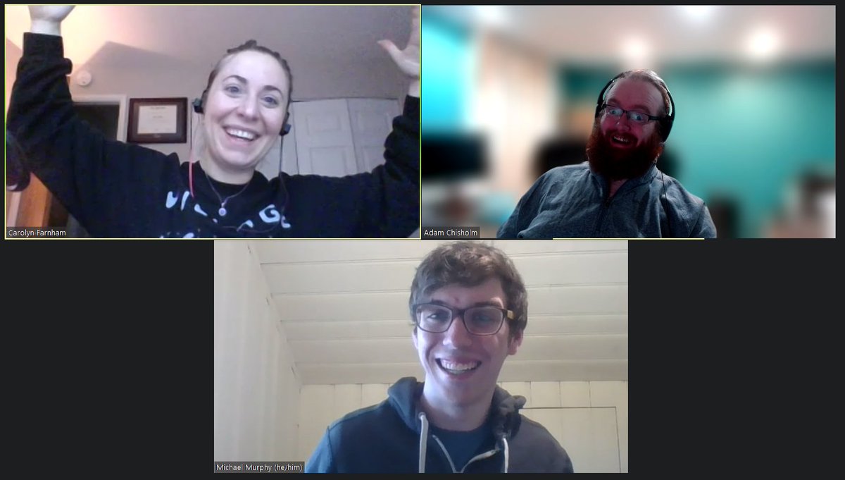 thenerdtheword's tweet photo. With technical issues aplenty, we made it through and had an incredible conversation with History Buff, Michael Murphy. 
Episode 109 goes live tomorrow morning at 8am EST on Spotify! https://t.co/0a85SOR3Bi