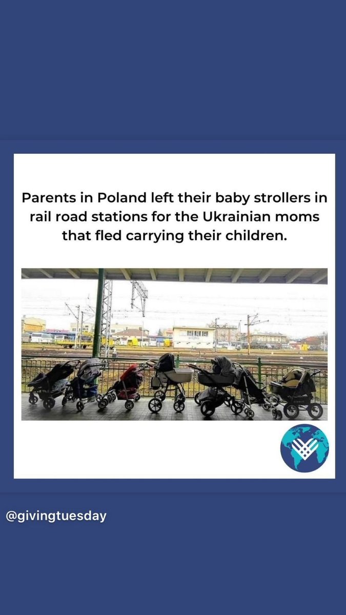 Timpanist's tweet photo. #instastory from .@joshgroban, repost from @GivingTuesday #Poland #Ukraine #Refugees #babystrollers #helpinghand https://t.co/f0q5HOFAyR