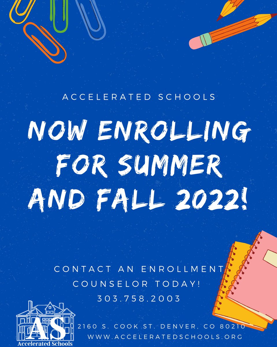 AcceleratedWay's tweet image. Is your child experiencing COVID lag? If the answer is yes, contact an #AcceleratedSchools Enrollment Counselor today to discuss how our #SummerProgram and #individualizedcurriculum can help meet your child’s educational needs. #PrivateSchool #NonProfit #OpenEnrollment