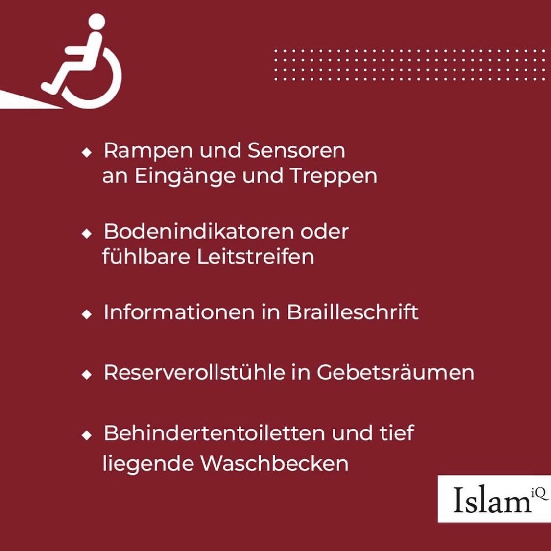 emugorg's tweet photo. Immer mehr Moscheen bemühen sich um
Barrierefreiheit, damit auch Menschen mit
Behinderung am Moscheeleben teilhaben können.
Die Architektin Kerime Türk sind noch Luft oben und
fordert, bestimmte Standard einzuführen.
https://t.co/aEjbLqs4Bu
#barrierefrei #moscheebau https://t.co/Qsu2Ue6EQz
