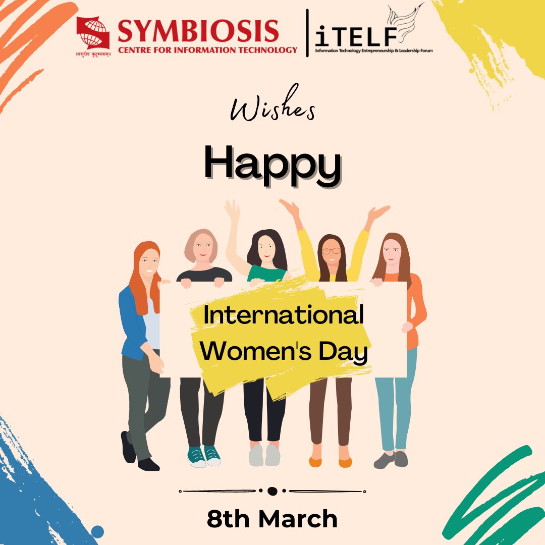 iTELF_SCIT's tweet photo. Happy Women's Day!!

Kudos to all the amazing women for filling the world with power, love, compassion, and support. 

#iTELF #SCIT #WomansDay #femaleentrepreneurs #entrepreneurship #EntrepreneurshipCell https://t.co/ZTKUzPcN5S