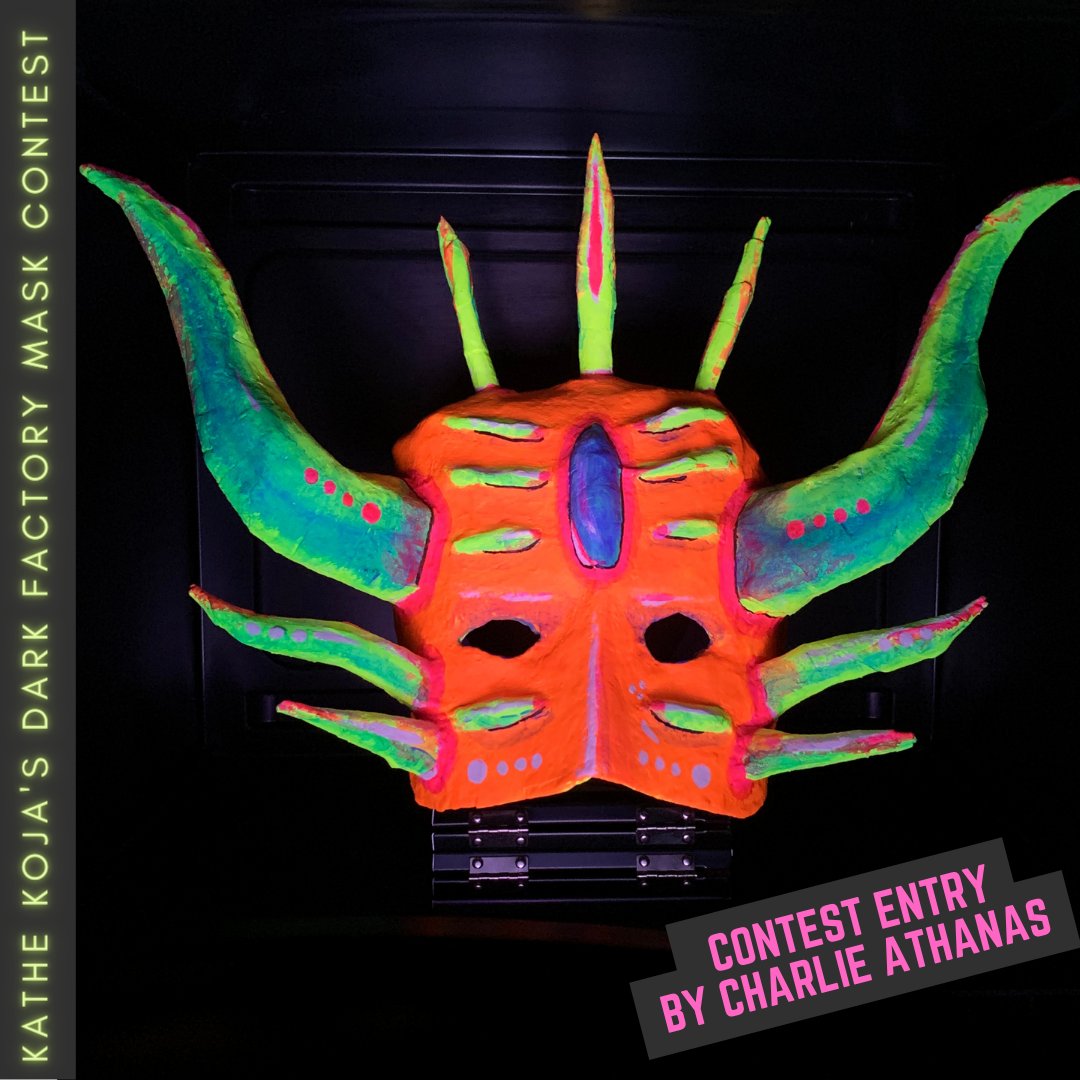 MeerkatPress's tweet photo. #DarkFactoryMaskContest Entry Reveals now thru 3/8, winners announced 3/9! Next up, this stunning mask by Charlie Athanas!! Yes it glows in the dark!
https://t.co/MNrQaT66TP
#fanart #artcontest #maskcontest #darkfactory #art #creators #letsmask @kathekoja @charlie_athanas https://t.co/YXPOD5I3If