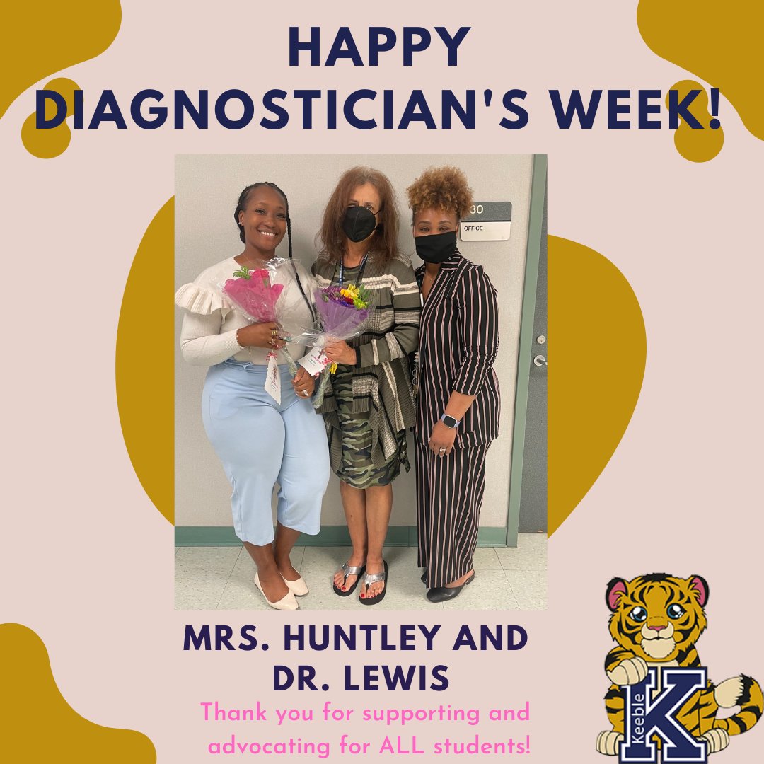 Keeble_AISD's tweet image. Happy Educational Diagnostician's Week! We are so grateful to have Mrs. Huntley and Dr. Lewis support our students and families. #AldineForward #KeebleONEteam