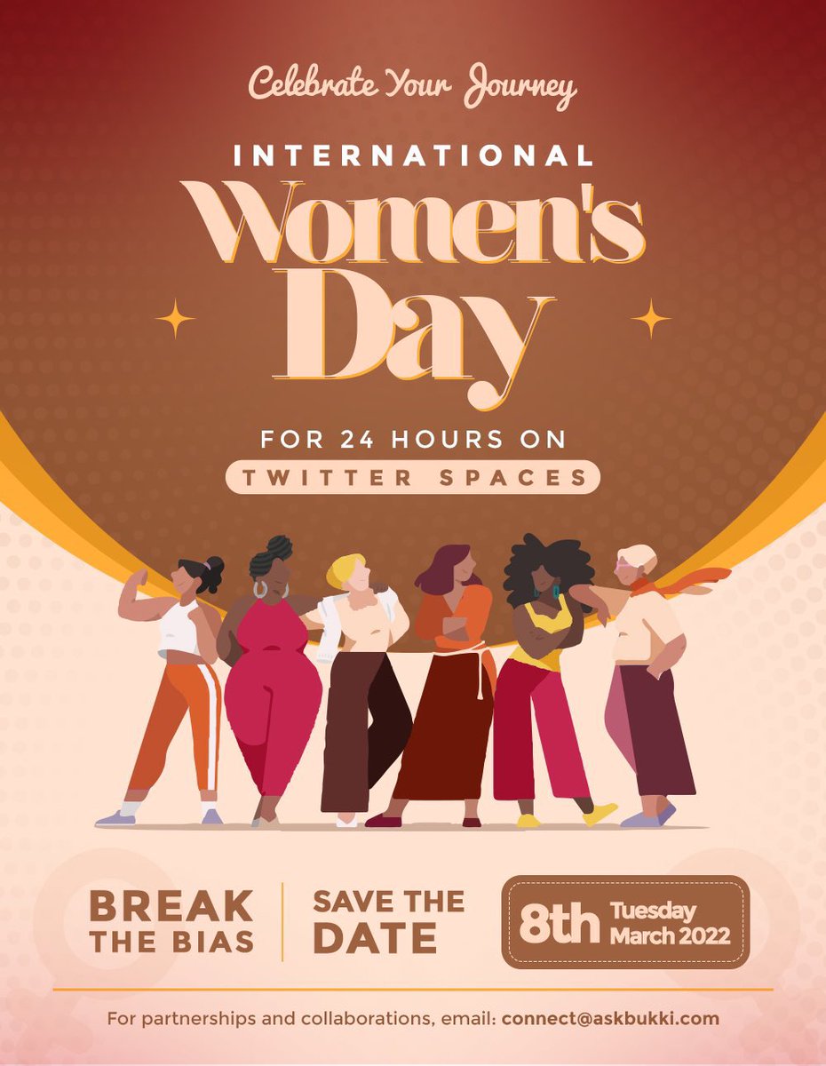 YvonneNOkafor's tweet photo. I am #excited to be part of this groundbreaking event happening tomorrow #Leadership #WomensFinance #GenderandEquality #Tech #Entrepreneurship #Health at this 24-hour @TwitterSpaces 
Join us!!
#IWD2022 #BreakTheBias #IWDTwitterSpace
#IWD24TS
https://t.co/rZKcBUM9MB https://t.co/Sjfj9W7yyt