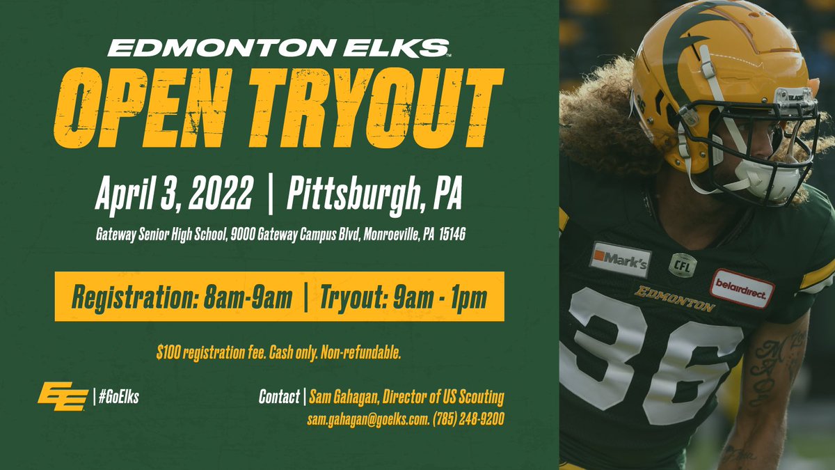 Sammy G. (@sammyg75) on Twitter photo Pittsburgh and the surrounding areas, who wants to be an Elk!?! Let’s go!!! <a href="/GoElks/">Edmonton Elks</a> Pittsburgh and the surrounding areas, who wants to be an Elk!?! Let’s go!!! <a href="/GoElks/">Edmonton Elks</a>