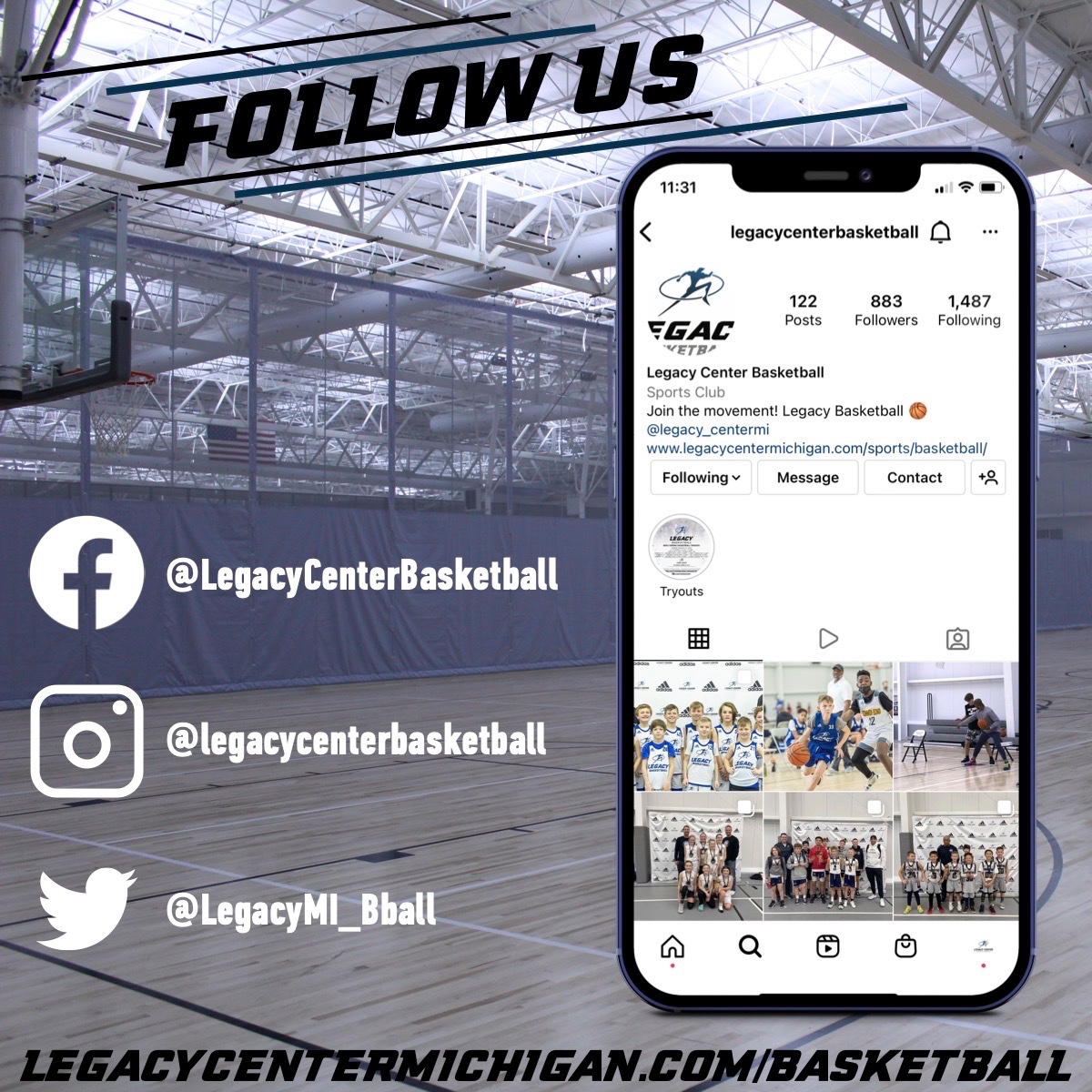 LegacyMI_Bball's tweet photo. Follow us on all of our social platforms! #legacycenter #basketball #hoops https://t.co/MIyPJzm5EE