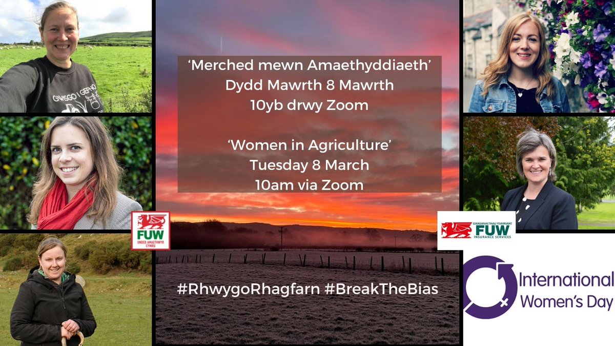 Tomorrow morning we are joined by an excellent panel for #InternationalWomensDay as we discuss how the role of women in agriculture has changed. 
❔Have you registered to join us yet? #BreakTheBias 

👀👉ow.ly/4buB50IabMs 

<a href="/dpjfoundation/">The DPJ Foundation</a> <a href="/royalwelshshow/">Royal Welsh Agricultural Society</a> <a href="/natsheep/">National Sheep Association</a>