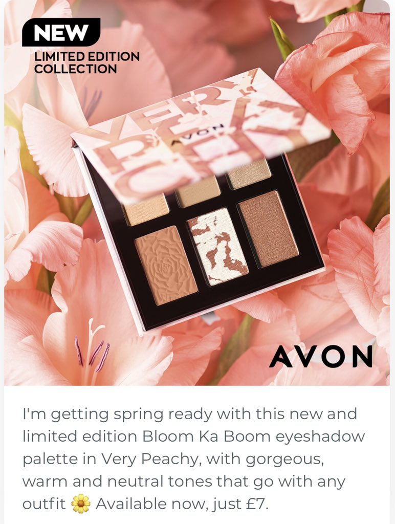 MagdalenaPate12's tweet photo. https://t.co/4lgRdLAbmh
Or 
https://t.co/hO3yw9hTZn
FREE direct delivery with the £20+ order 
Happy Shopping!!! 🛍
https://t.co/vqoMj0nkZN
#avon #avonproducts #cosmetics #beauty #skincare #giftideas #shoppingonline  #onlinestore #makeup #palette #new #eyeshadow #makeupaddict https://t.co/2fBcAWJSB4