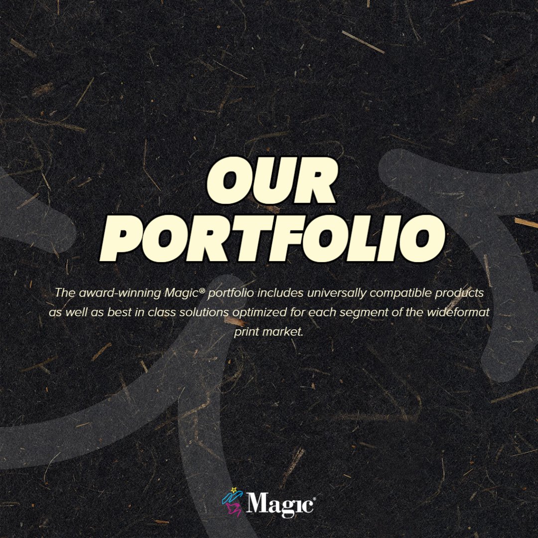 MagicInkjet's tweet image. Magic® products include canvas, photo paper, poster paper, matte paper, banner, vinyl, photorealistic paper, display film, backlit film, clear &amp;amp; matte film, pressure sensitive, textile, wall décor, &amp;amp; fine art rag.

Visit us Magicinkjet.com 
-
#Wideformatmedia #Wideformat