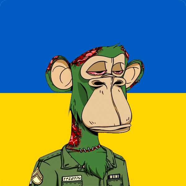 shoutout <a href="/0xApes_NFT/">0xApes</a> for inspiring me to make this project, here is my forever ape #yellowarmy #apefollowape #0xapes

giving away 20 #ukrApes + 0.1 eth ($250) in this tweet:
- follow
- like &amp; retweet
- tag 3 friends

#nft #nftgiveaway #freemint #ukrainerussianwar #ukraine