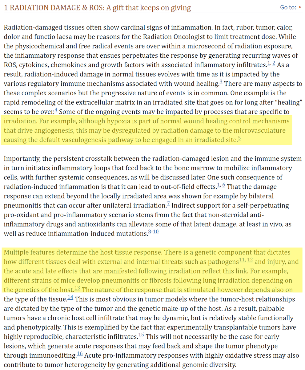 Parsifaler's tweet photo. (NUCLEAR) BOMBSHELL
GOD. DAMN. IT.
SPIKE PROTEIN AS RADIATION EXPOSURE
Given the ASTOUNDINGLY RAPID AND STAGGERING AMOUNT of Spike Protein released into the bloodstream by therapies (and virus), and given its RIDICULOUS ability to bind to cells, it is DIRECTLY AKIN to being https://t.co/wlA26ezzPV