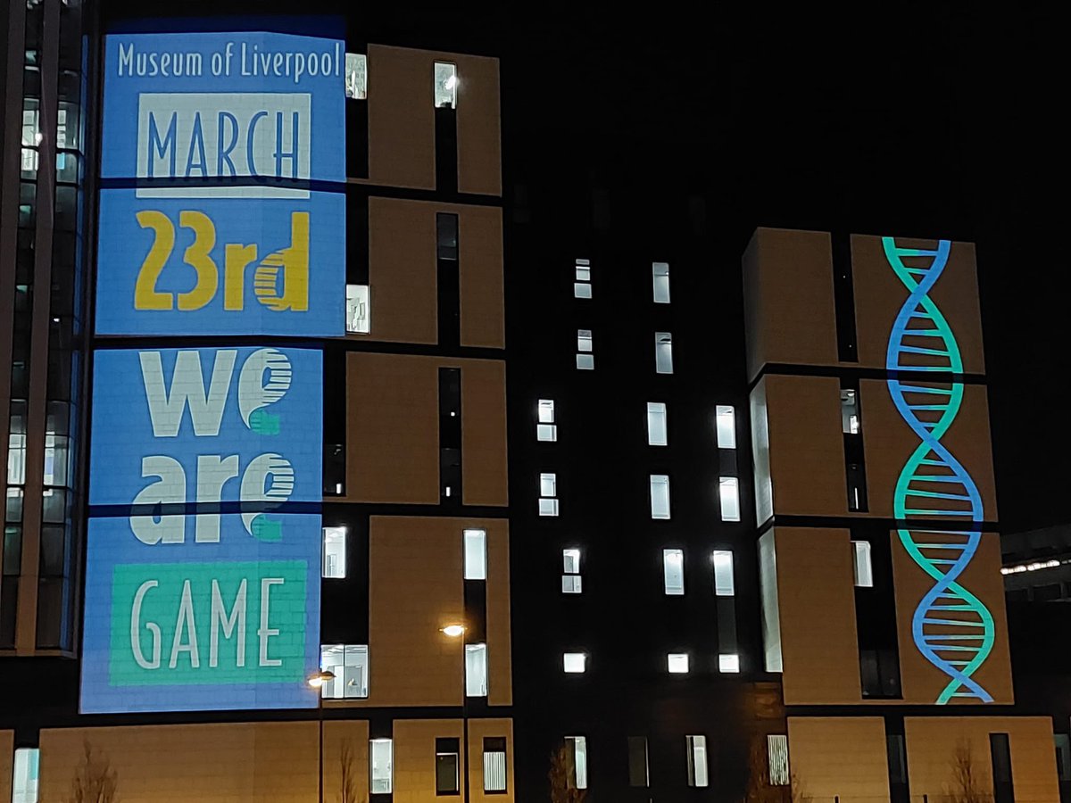 CultureLPool's tweet image. #Projections | Keep a look out tonight and each night around #Liverpool as we light up the city with a series of incredible projections celebrating YOU Liverpool our incredible community spirit like these @LivHospitals #TheRoyal ♥️ 👀 
cultureliverpool.co.uk/wearescousers/