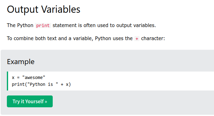 Python w3schools Python Exercises,