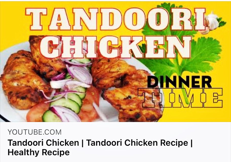 HEALTHY TANDOORI CHICKEN RECIPE 

youtu.be/_SChTG4Qklo