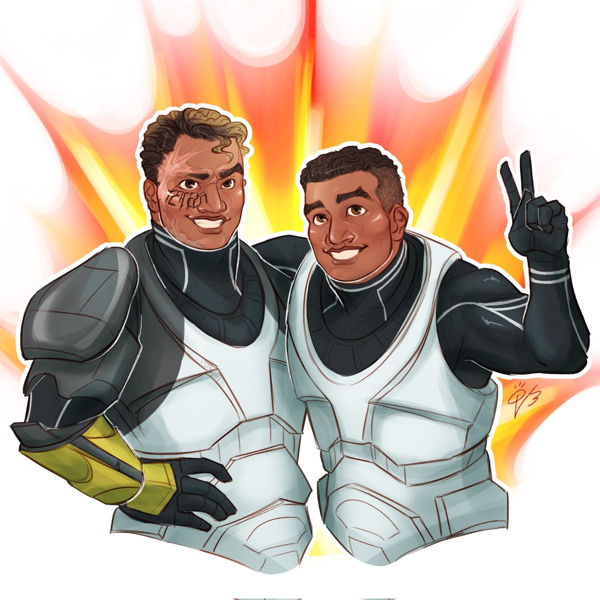 OlloVae3's tweet image. Last for today's catch-up!! Drew this when the boys showed up in #TheBadBatch !!

#RepComm #StarWars #UnwhitewashTBB #CloneWars #CaptainGregor #CloneTrooper #CloneCommando #DigitalArt