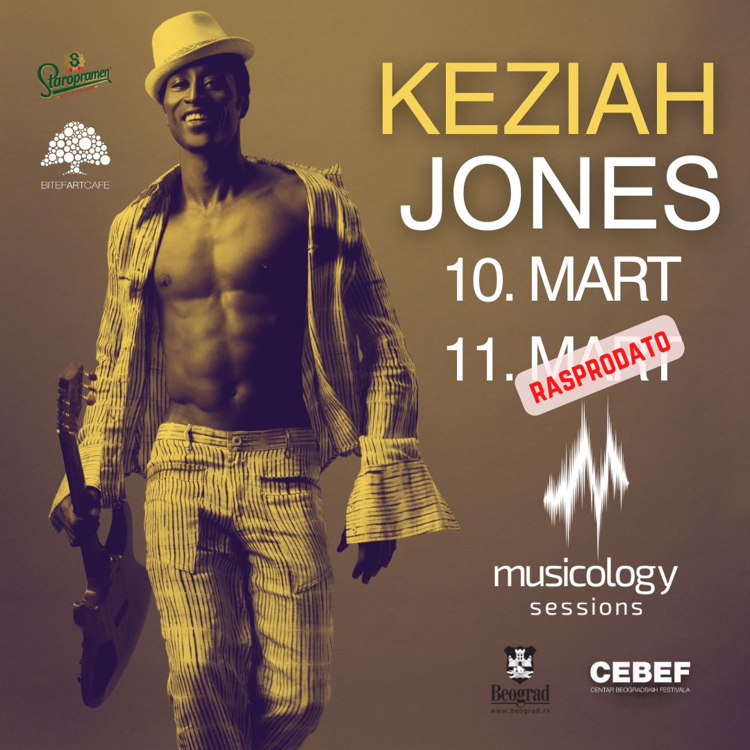 MusicologyFest's tweet photo. Ljudi, drugi koncert 11.3. je RASPRODAT ♥️🙏🏼
Ulaznice za prvi koncert 10.3. možete još uvek uzeti online ili na prodajnim mestima https://t.co/lIpeLOxLyy
#MusicologySessions #KeziahJones #CEBEF #MusicologyFestival https://t.co/OfqRIp41Sa