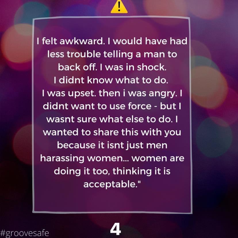 GrooveSafe's tweet image. Trigger warning! ⚠️⚠️ 
Please only proceed if you feel safe doing so.
We have a new round of stories coming out. Some content may be difficult, but we want to give a voice to those who want to share their stories. We hear you, we see you.￼ #groovesafe #consent #myvoice