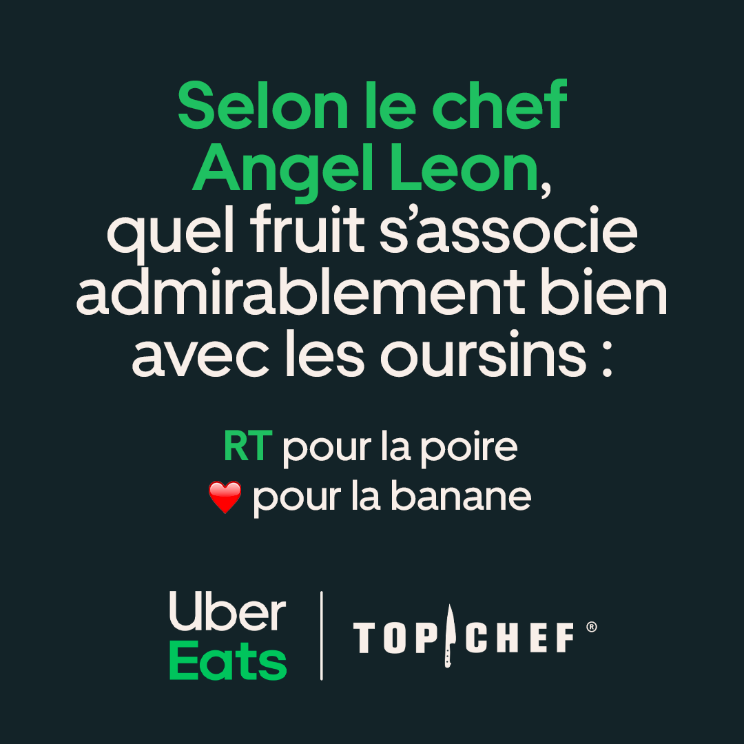 ubereats_fr's tweet photo. Désormais, chaque lundi, on vérifie que vous avez bien été attentifs pendant #TopChef 👀

Et offre un code promo de 20€ à 20 bonnes réponses, pour se régaler mercredi soir. 👨‍🍳

Tirage au sort le 09/03. https://t.co/pN3GFGOvZy