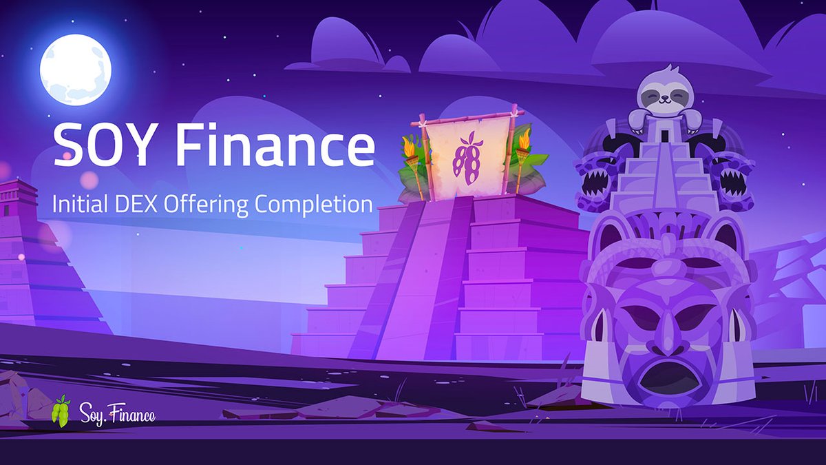 TheRealSloFi's tweet photo. We are proud to announce the #SoyFinance Initial DEX Offering completion 🥳

Our fundraising goal has been reached, and we will finalize the $SOY #IDO at the end of round #68.

We are now pushing ahead with the next steps in our roadmap 🚀

To read more:
➡️https://t.co/iNf6v1eTG4 https://t.co/F8cxiJQXet