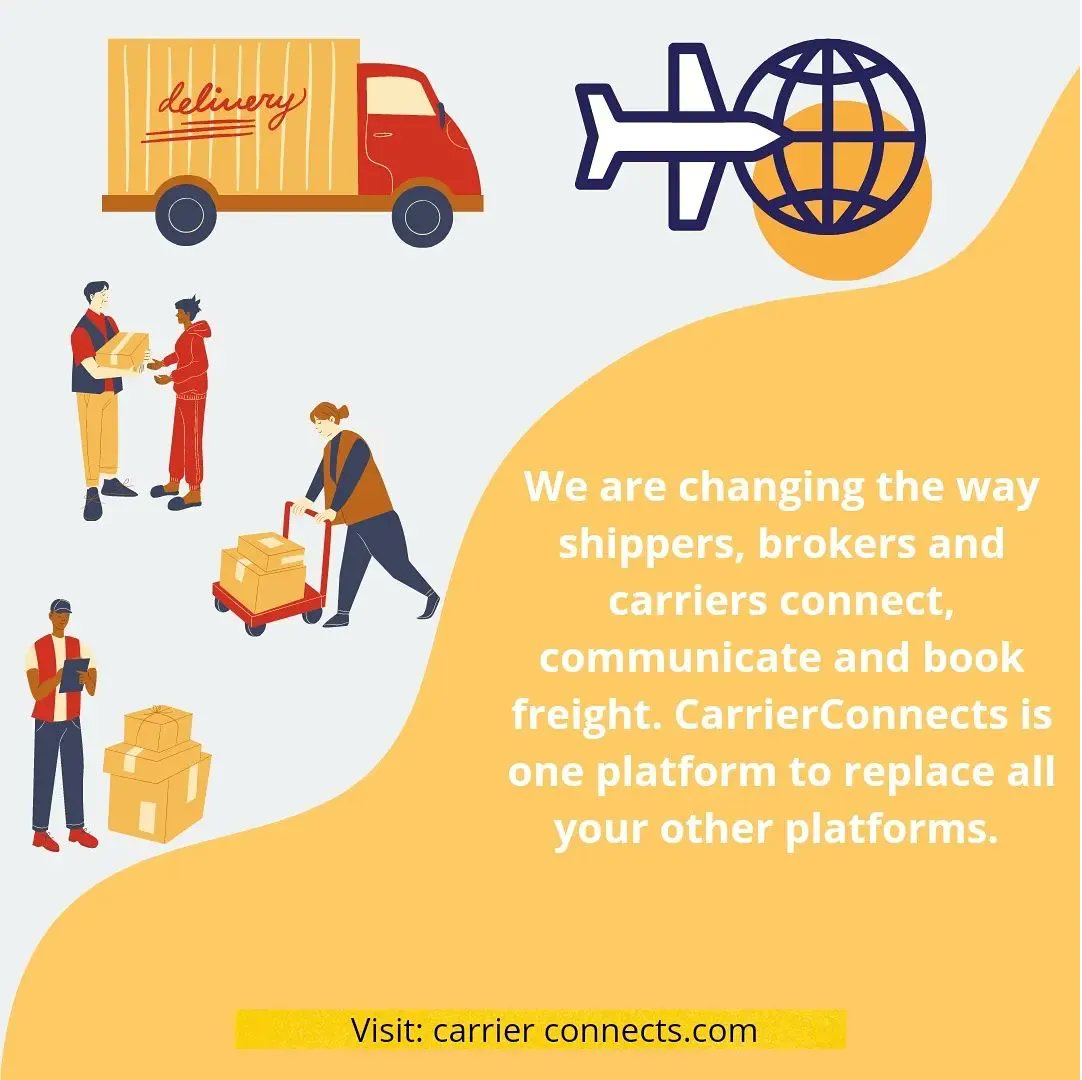 We are changing the way shippers, brokers and carriers connect, communicate and book freight.  #logistics #transport #transportation #shipping #trucking #supplychain #freight #cargo #logisticscompany #delivery #truck #carrierconnects #logisticsmanagement #export #warehouse