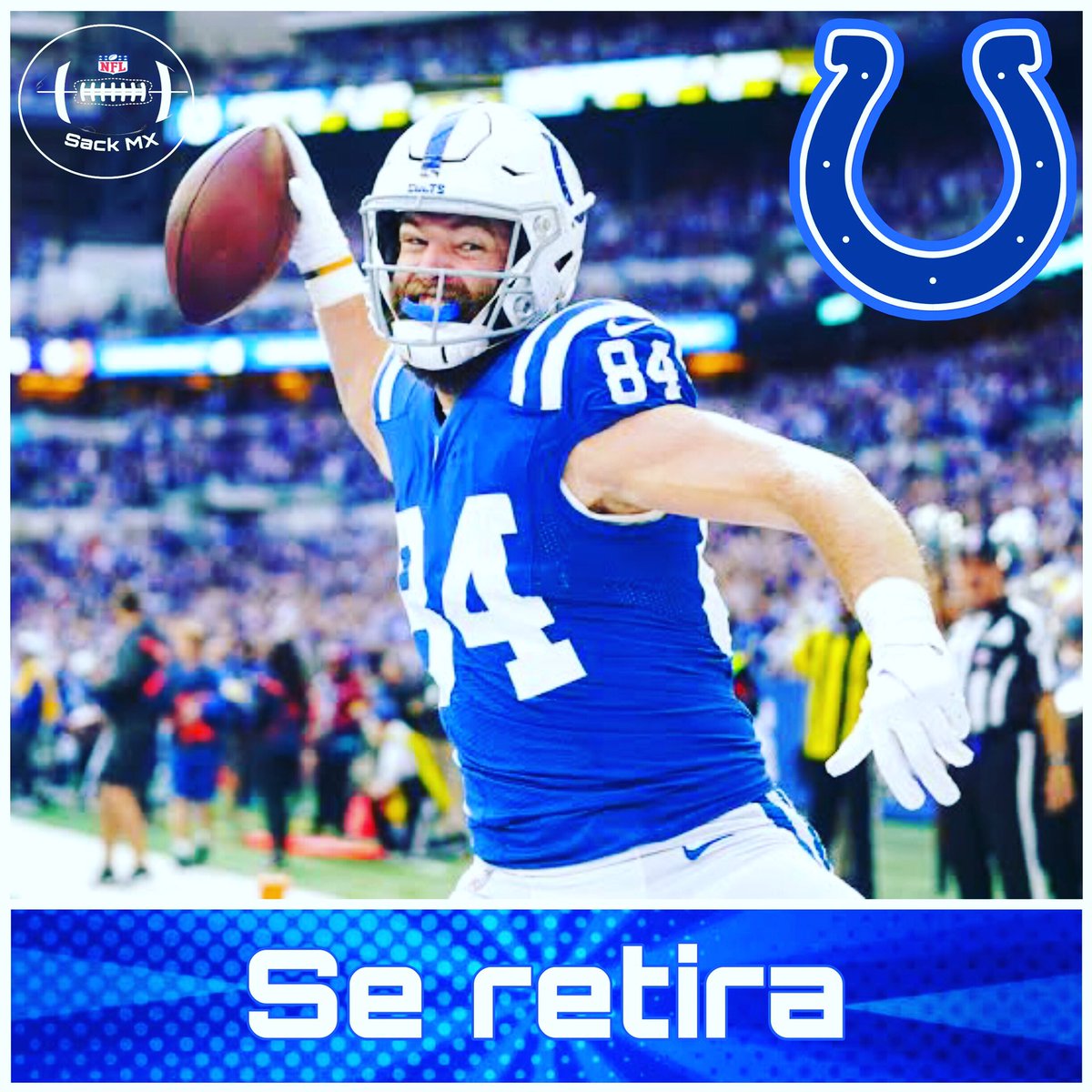 RavensLatam's tweet photo. El TE de los Colts, Jack Doyle, anuncia su retiro de la NFL luego de nueve temporadas.
#nfl #nflmx #nfllatino https://t.co/GhUy50HOHn