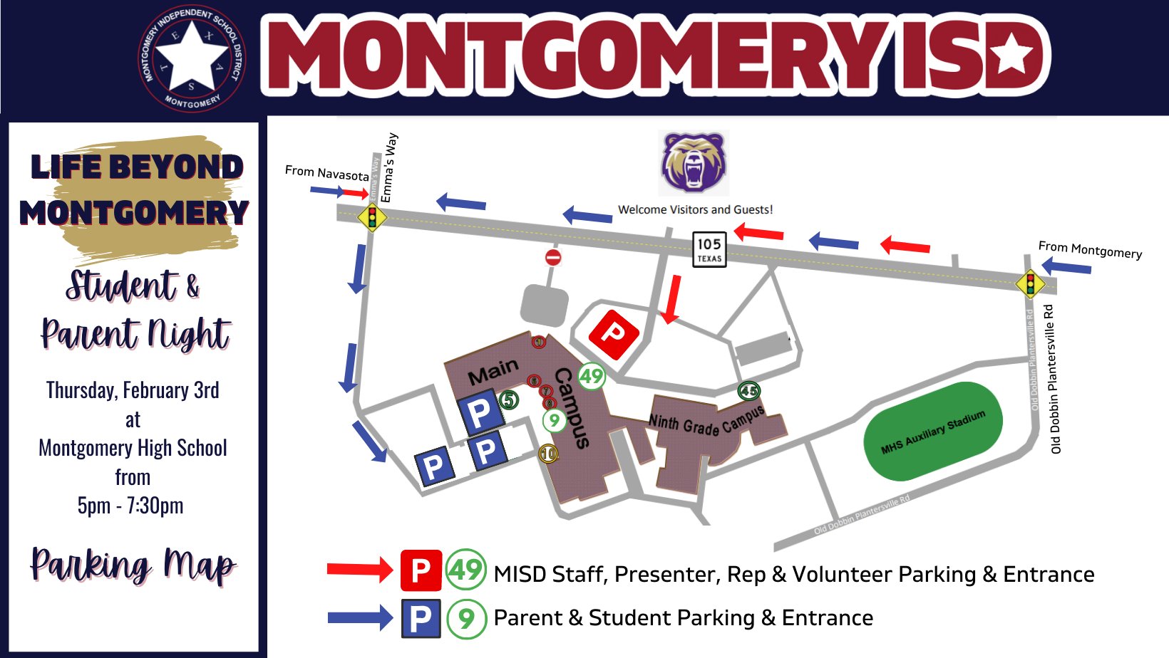 Montgomery ISD on Twitter "Reminder Montgomery ISD's Life Beyond Montgomery event is scheduled