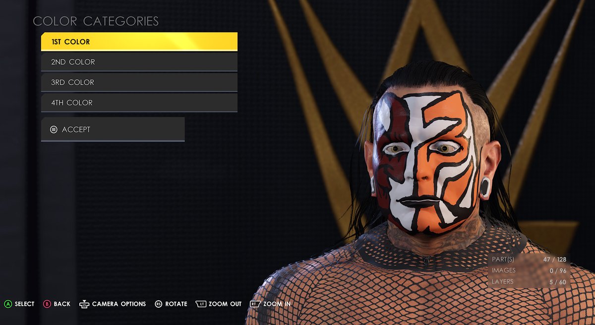 RT @TheSDHotel: You can change the color of Jeff Hardy's face paint!

#WWE2K22 https://t.co/Sbg3rBCXht