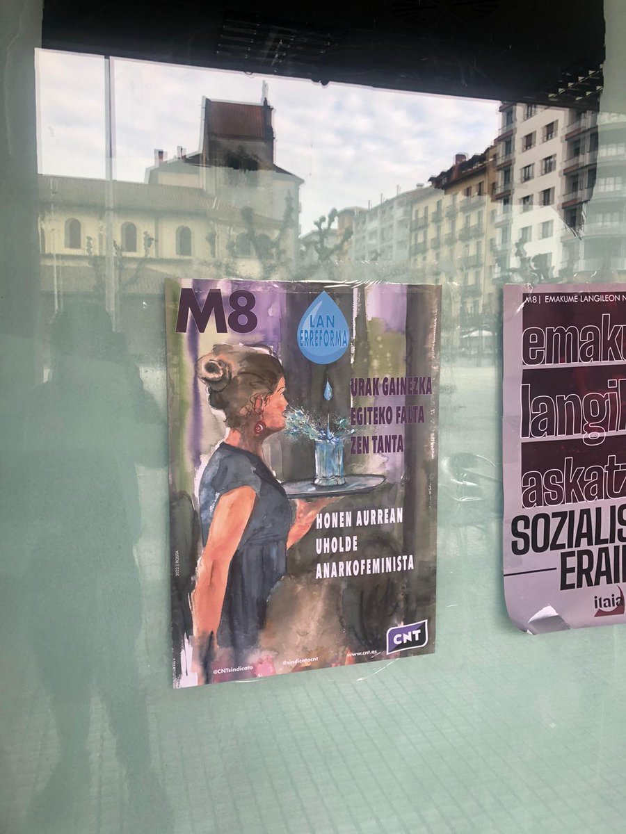 🙆‍♀️ #M8 #8M #Martxoak8 #EmakumearenEguna #Donostia-n. 18:30ean, Antiguoko tunelean.
✊ Emakume langileok gainezka gaude. Eta nazkatuta gaude. cnt-sindikatua.org/eu/berriak/ema…
✊ Las mujeres trabajadoras estamos desbordadas. Y estamos hartas.
cnt-sindikatua.org/es/noticias/la…