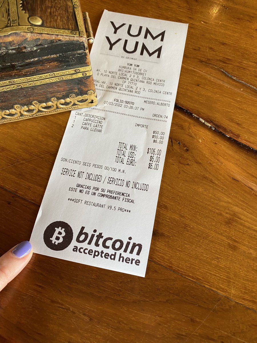 Mexico is ahead of most of the US on this one #bitcoin #BitcoinAcceptedHere #PlayaDelCarmen