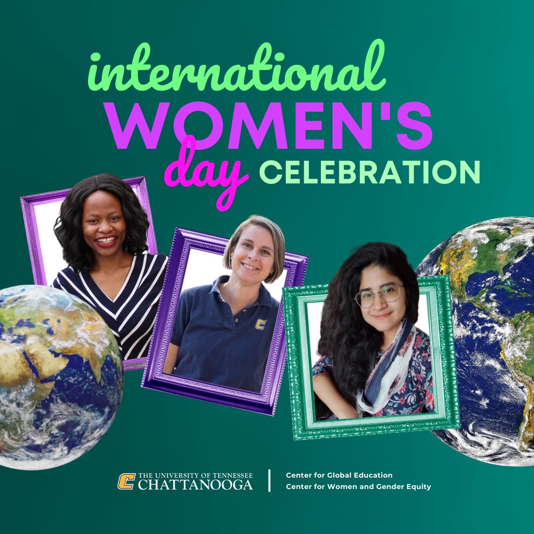 We are joining forces with <a href="/UTCGlobal/">UTC Global</a> to bring you an International Women’s Day celebration. Arrive at 2pm in Lupton Hall 120 to hear from our panel of international and domestic women, followed by snacks, swag, crafts and a org. fest at 3pm. 🌏🌍 #utchattanooga