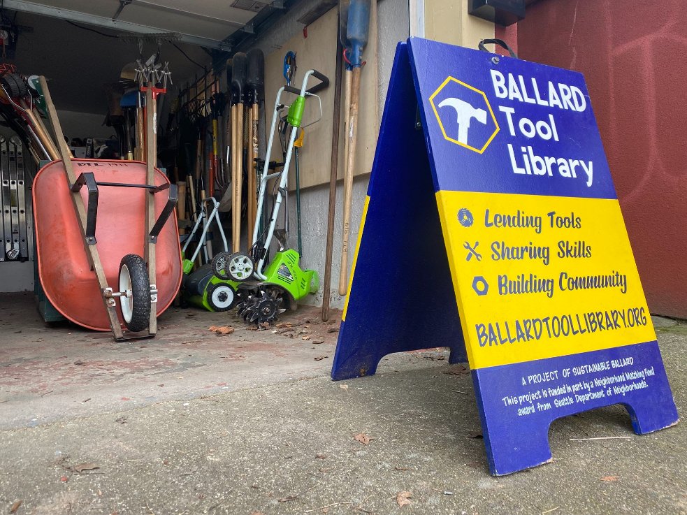 The Ballard Tool Library is back!
After a long hiatus, we're here and ready to help you find every tool you need for your upcoming spring projects.
HOURS:
Thursday, 5 to 7 p.m.
Friday, 2 to 4 p.m.
Saturday, 9 a.m. to 1 p.m.

Email manager@ballardtoollibrary.org for more info