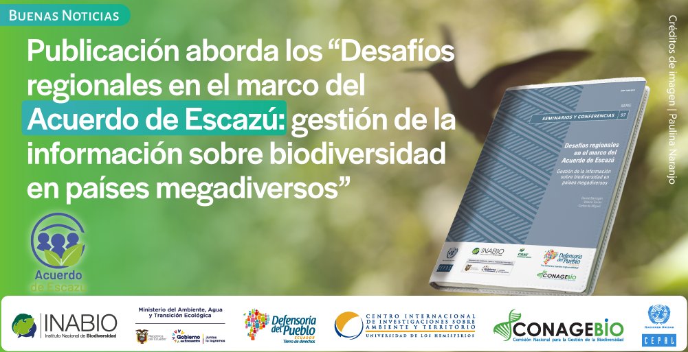 INABIO_EC's tweet photo. ▶️#BuenasNoticias | El INABIO, @Ambiente_Ec,  @DEFENSORIAEC, CIIAT, CONAGEBIO y @cepal_onu desarrollan seminario sobre los retos que plantea la generación, divulgación y acceso a la información sobre la biodiversidad en el marco del Acuerdo de #Escazú. https://t.co/RZIIi7i65O https://t.co/T7vMKsaOZC