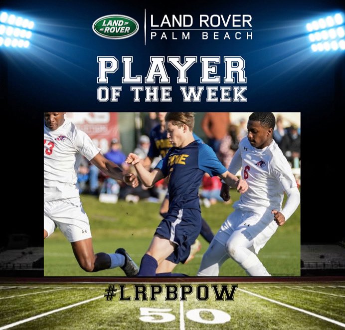 ESPN WEST PALM (106.3 FM) (@espnwestpalm) on Twitter photo Doubling up! Our Second Land Rover Palm Beach Player of the Week is <a href="/PineAthletics/">Pine Athletics</a> Xavier Csato! Listen to how he scored the game winning goal in the state title game, reflecting his senior season and more!
Interview: youtu.be/pPe9pRpdxFE
Congrats Xavier! #LRPBPOW Doubling up! Our Second Land Rover Palm Beach Player of the Week is <a href="/PineAthletics/">Pine Athletics</a> Xavier Csato! Listen to how he scored the game winning goal in the state title game, reflecting his senior season and more!
Interview: youtu.be/pPe9pRpdxFE
Congrats Xavier! #LRPBPOW
