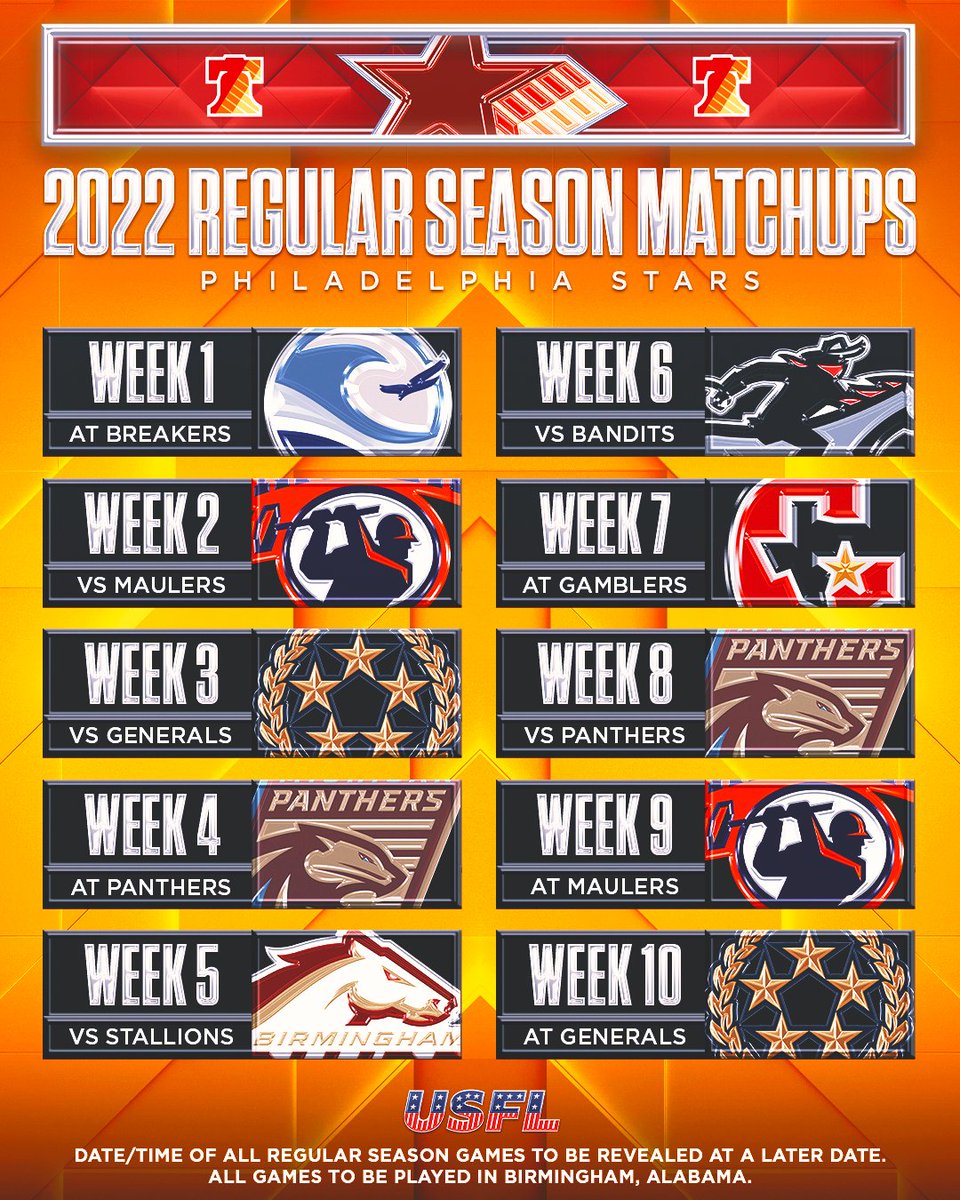 UFLStars's tweet image. We've got an all-star schedule this season 🤩

Stars tickets drop at 7pm ET ⏲