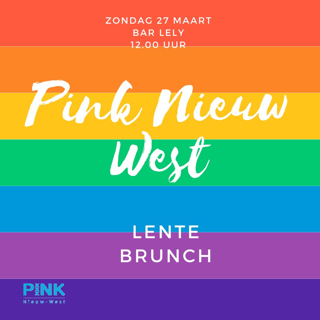 Vergeet je niet aan te melden! 27 maart de eerste PINK NIEUW-WEST LENTEBRUNCH in Bar Lely #PinkNieuwWest #NieuwWest #NiceNieuwWest - mailchi.mp/4ff9dd78199c/l…