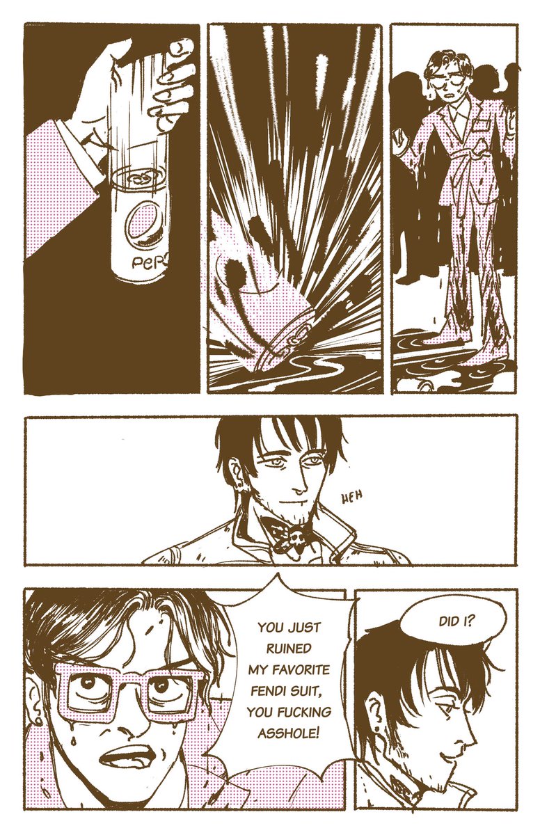 a comic of my friend's ocs 🍾

part 1 