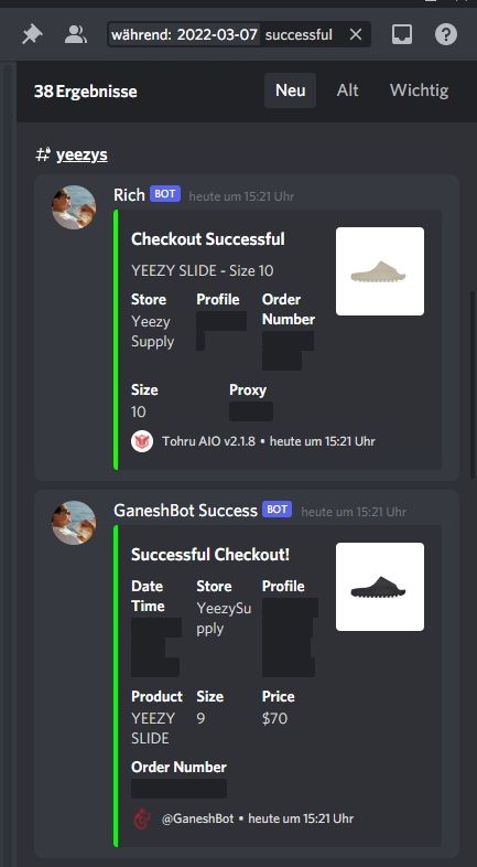 we hate zip bans still 38 charges
<a href="/GaneshBot/">GaneshBot</a> <a href="/TohruAIO_/">Tohru AIO</a> 
<a href="/VanishedIO/">VanishedIO</a> 
<a href="/waitingforasku/">mousinNnR</a>