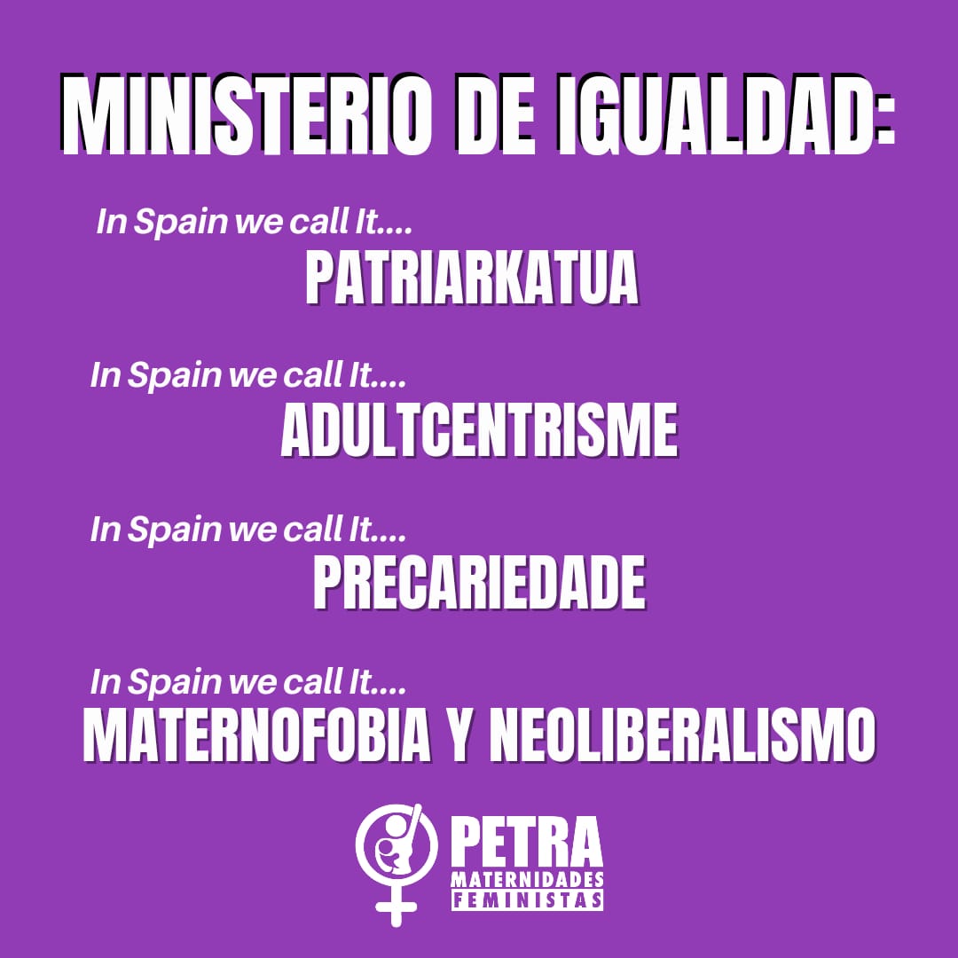 Nos parece un despropósito el vídeo que el <a href="/IgualdadGob/">Ministerio de Igualdad</a> ha lanzado para este #8M
No es igualdad, no es corresponsabilidad, es suplantación e invisibilización de las madres, propaganda contra la lactancia materna y desconocimiento de las necesidades de los y las bebés