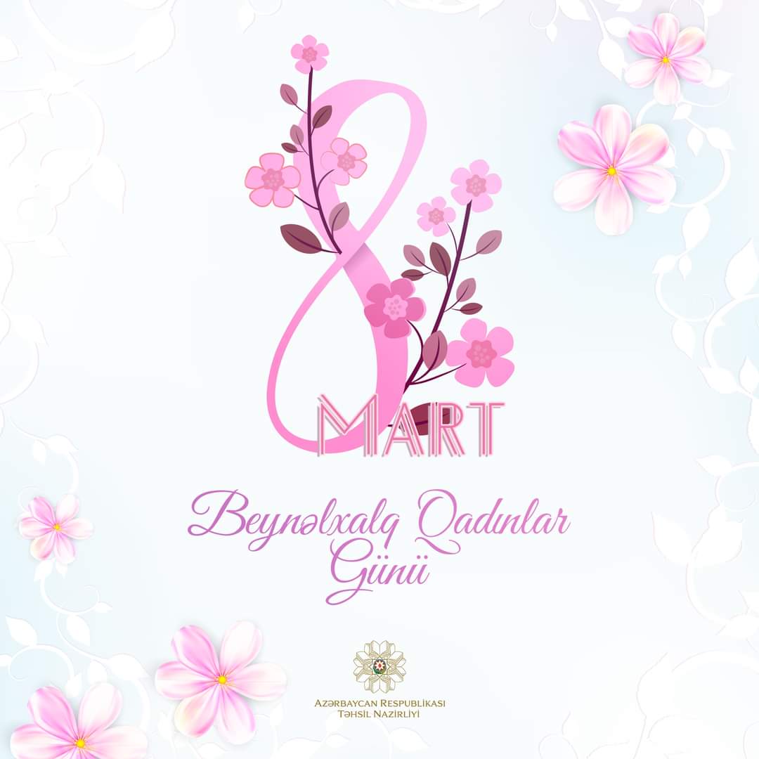 Əziz xanımlar, gününüz mübarək!

#8Mart #BeynәlxalqQadınlarGünü #EduAz