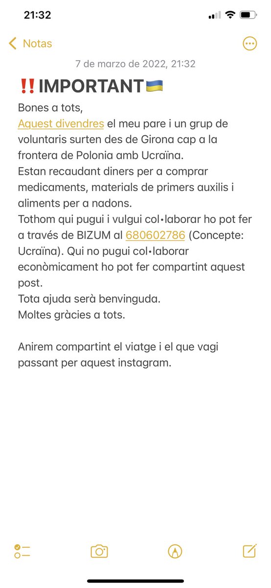 NECESSITEM LA TEVA AJUDA!🇺🇦‼️