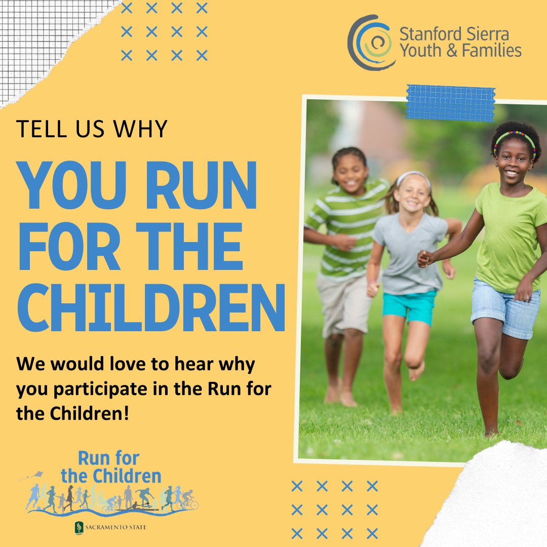 StanfordSierra1's tweet photo. We want to hear from you! The Run for the Children is a little more than a month away and we want to hear WHY you participate. Please share your WHY with us today!

Share your story at: mramos@ssyaf.org

#ssyaf #runforthechildren #communityevent #missiondriven #nonprofit https://t.co/P52ifxBNcP